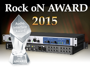Rock oN Company - Best Audio Interface Award 2015