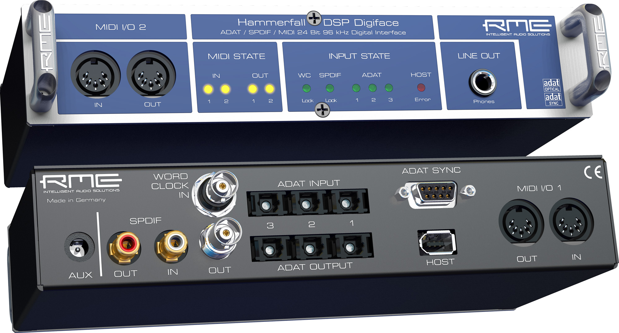 RME HDSP Multiface High-End Audio Interface Hammerfall DSP+Top Zustand Garantie 