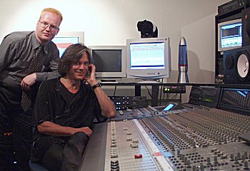 Jürgen Drews und Thomas Sandmann im Studio